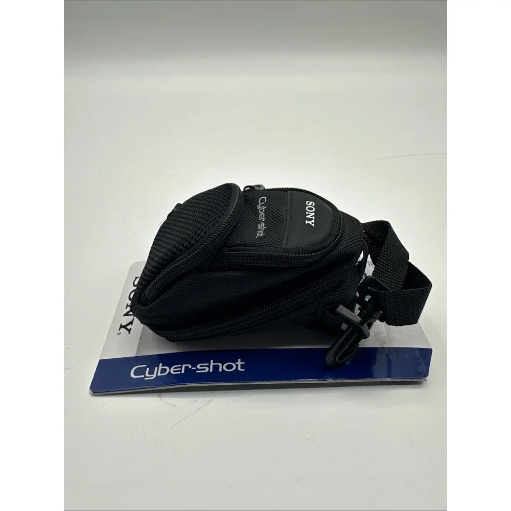 Sony LCS-CSD Black Soft Carrying Case For cybershot Cameras w shoulder strap NWT